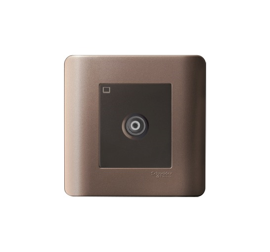 ZENCELO - 1 Gang TV Socket Master (Silver Bronze)